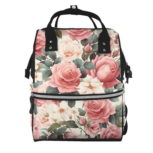 Sac à dos à langer pour femme fini le désordre avec ce grand volume floral