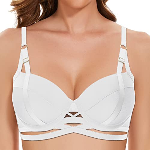 Sport BH Push up,Sport Bustier,BH Vorderverschluss,stütz BH,trägerloser...