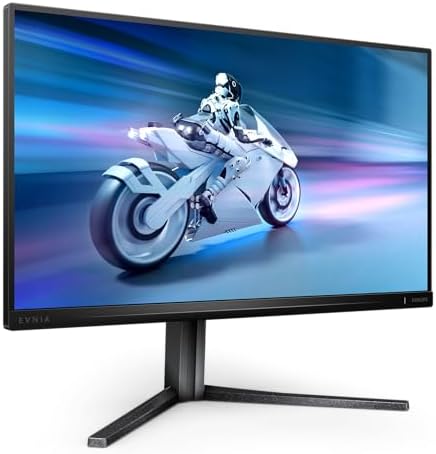PHILIPS Evnia 25M2N5200P - 24.5 Inch FHD Gaming Monitor, 280Hz, IPS, 1ms GTG, FreeSync premium, Smart Image HDR, Low input Lag, height Adjust (1920 x 1080, 400 cd/m², HDMI 2.0 / DP 1.4)