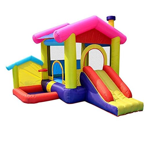 Bouncy Castles Inflatable Bounce Castle House Kids Party Bouncy House With Air Blower Included Slide Blower Outdoor Indoor For Kids