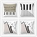HYOOPL Funda Cojin 60 x 60 cm 24 x 24 Inch Juego de 4 Fundas de Cojines Cuadrado Terciopelo Funda de Almohada Cojines Decorativos para Sofa,Música D5540