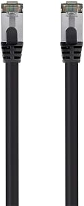 Câble réseau Ethernet Monoprice Cat8 26AWG S/FTP - 5 pieds - Noir, 2GHz, 40Gbps, 3dB de marge, Cuivre Nu Pur, PVC - Série Entegrade