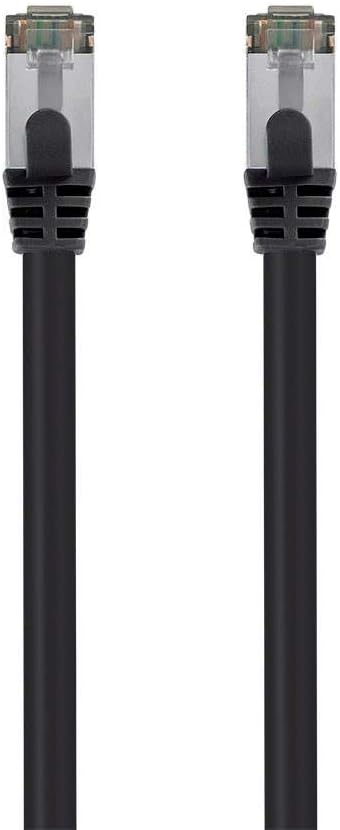 Monoprice Cat8 26AWG S/FTP Ethernet Network Cable - 3 Feet - Black, 2GHz, 40Gbps, 3dB Headroom, Pure Bare Copper, PVC - Entegrade Series