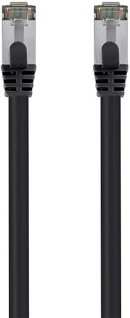 Câble réseau Ethernet Monoprice Cat8 26AWG S/FTP - 5 pieds - Noir, 2GHz, 40Gbps, 3dB de marge, Cuivre Nu Pur, PVC - Série Entegrade