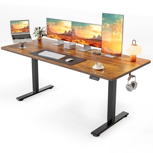 Cubiker Standing Desk, 63x28 Inches Sit Stand Home Office Desk,