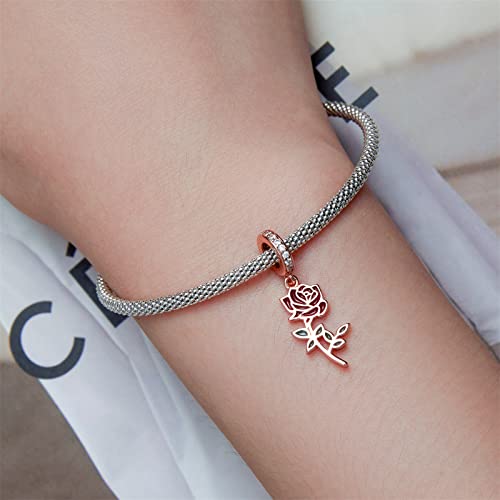 Qings Ciondoli a forma di fiore in argento