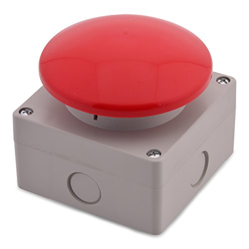 Bouton-poussoir manuel grossier Bouton-poussoir Interrupteur à pédale Bouton coup de poing Arrêt d'urgence Buzzer ouvre-porte 1NO+1NC Ouverture positive...