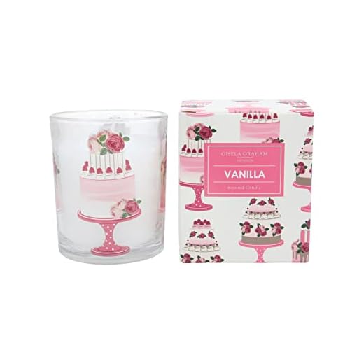Gisela Graham Bougie parfumée à la vanille sur le thème du gâteau