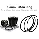 3Pcs 65mm Kolbenring, Luftkompressor, Luftkompressor Zubehör für Luftkompressoren Luftpumpe Kolbenring, Kolbenring Ersatz für 2,2KW 3,0KW Motor 0,25 0,36 Luftkompressor Luftpumpe