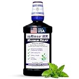ioRinse MR Oral Rinse Mouthwash for Dry Mouth & Mouth Sores Relief, Alcohol Free Therapeutic Mouthwash for Oral Mucositis, Canker Sores & Irritation, Dentist Recommended Oral Rinse, Mint Flavor, 1 L
