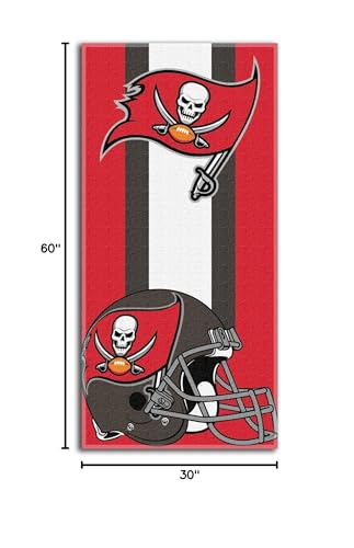 Image of Northwest The Company NFL Tampa Bay Buccaneers Beach Towel, 30 inch x 60 inch, Zone Read