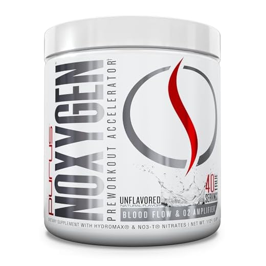Purus Labs NOXygen Powder Pre-Workout Accelerator | Nitric Oxide Booster & Oxygen Amplifier | Hydromax Glycerol & NO3-T Nitrates | 40 Servings (Unflavored)
