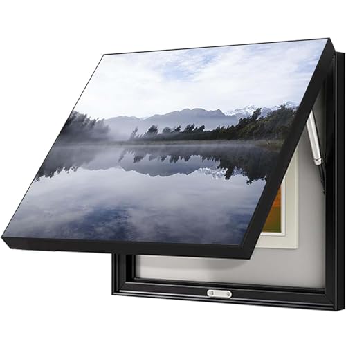 Couvercle rabattable amovible pour boîte de compteur et peinture décorative multifonction