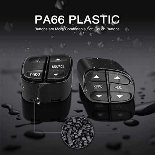 image for A-Premium 4 Pcs Steering Wheel Radio Volume Control Switch Buttons Com