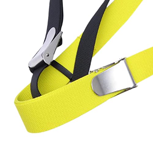 Snorkeling Waist Strap with Stainless Steel Fastener, Diving Weight Belt for Underwater Use, Yellow 1.35m