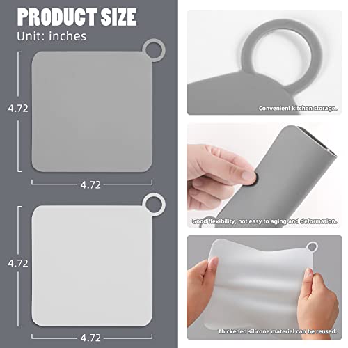 4 Pieces Silicone Tub Stopper Floor Drain Cover, Sewer Anti-Odor Mat For Kitchen, Bathroom And Laundry 5*5 Inch #TOP1