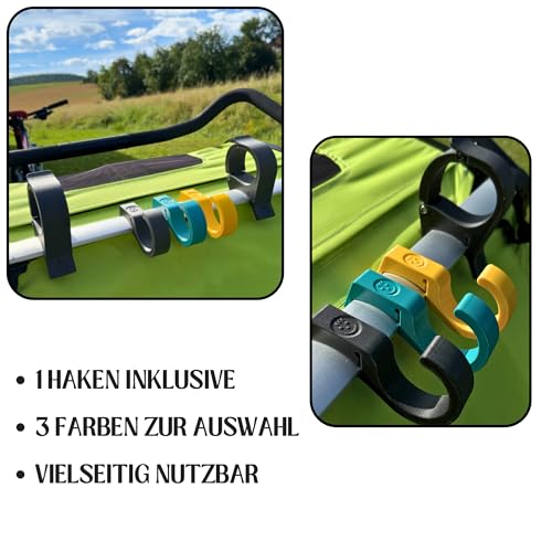 GuNaMa Laufrad & Kinder Fahrrad Halterung für Thule Chariot ab 2017 Sport Cross Cab Lite 2, Kinderwagen, Halter für Thule Fahrradanhänger, Fahrradhalter, Zubehör, Fahrradträger, Fahrradhalterung