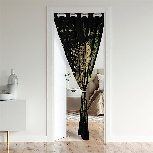 Louie Bass Fishroom Fishing Pike Fish Doorway Curtains, Privacy Camoflage 30%-50% Blackout 86x203cm, Multicolored 16 - Image 2