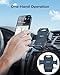 APPS2Car Sturdy CD Slot Phone Mount with One Hand Operation Design, Hands-Free Car Phone Holder Universally Compatible with All iPhone & Android Cell Phones, for Smartphone Mobile