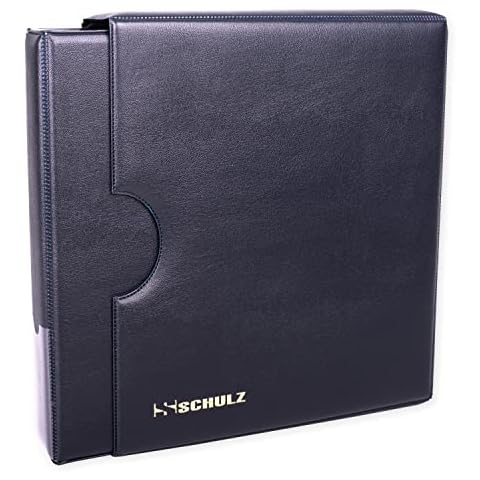 Coin Collection Album With Sleeve / Cover - 50p £1 £2 Storage Binder For 200 Coins - Collecting Holder Protect And Store SCHULZ Coin Album Blue Cover