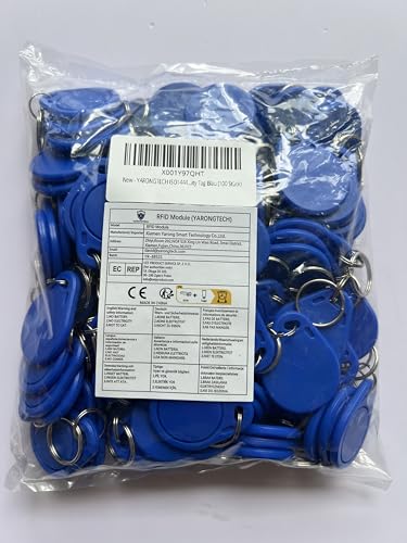 YARONGTECH RFID 13.56mhz IC 1K Access Key fob (Pack of 100) (Blue) - Image 2