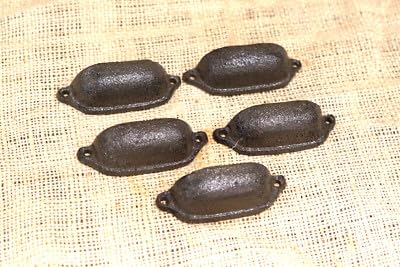 Intended for 5 CAST Iron Brown ; Ornate PULLS Drawer