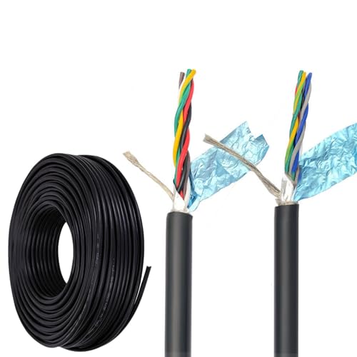 Câble blindé 20 AWG 8 conducteurs cuivre paire torsadée audio automatisation 20m
