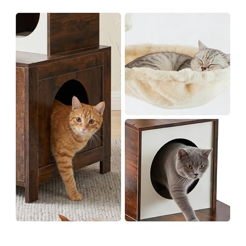 Rascador para gatos de estilo industrial Relaxdays para salones modernos y ordenados 4