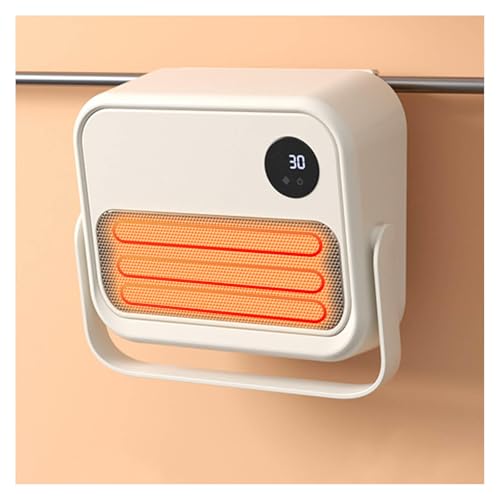 Calefactor Baño Pared 2000 W, Pantalla Digital, IPX4, Estufa Baño Pared 12H Temporizador para Dormitorio Baño Oficina