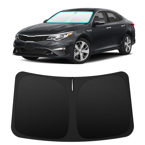 Image of INSAUTO Custom Fit Windshield Sun Shade for Kia Optima 2016-2020 | Foldable Front Window Sunshade Car Accessories, UV & Heat Reflector, Keeps Interior Cool, Includes Storage Bag