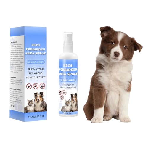 Virmate Pet Restricted Area Spraying, Pet Training Spray for Cats and Dogs – Stops Chewing, Licking & Peeing – Teaches Pets Where Not to Go – Safe Indoor & Outdoor Use – 5.92 fl oz