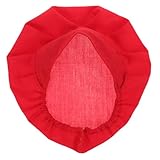 VALICLUD Kochmütze Aus Baumwolle Atmungsaktiv Verstellbar Rote Küchenmütze Für Köche Servicepersonal Für Restaurants Catering Und Sushi-läden Leicht Und Komfortabel