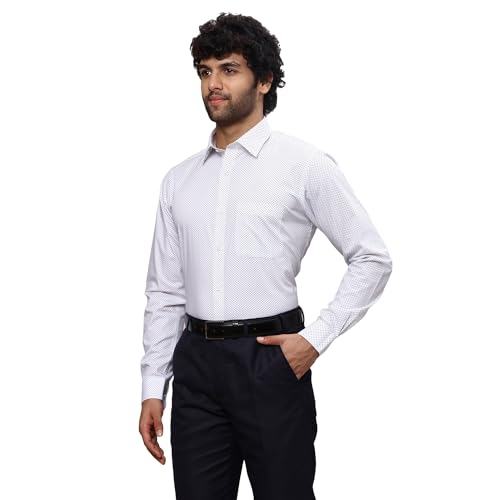 Image of Raymond Men's Cotton Print Slim Fit Shirt