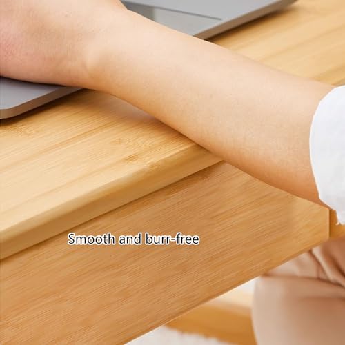 Table de sol en bambou stable pour optimiser le rangement des petits salons zen