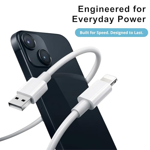 Image of Smolink USB Cable For iPhone Port To USB | Data Sync Charging Cable | Compatible for iPhone 14 13 12 11 X 8 7 6 Series | 1 Mtr | Original Fast Charging