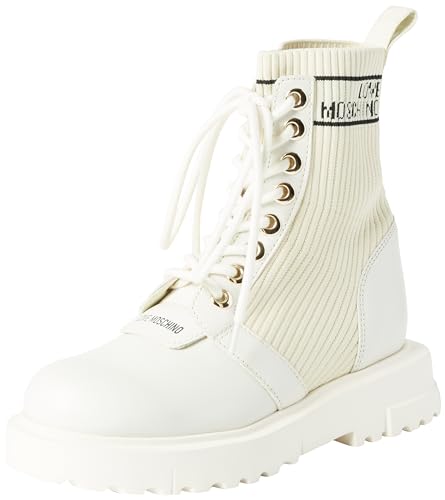 Catálogo de I Love Moschino Top 5. 35 Love Moschino Botas para mujer Ja24324g0h, Blanco, 23