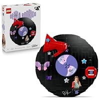 LEGO Editions Olivia Rodrigo's Vinyl - Toy w/Record Model, Minifigure & Accessories - Desk or Wall Decor - Music Gift for 10+ Year Old Girls, Boys & Fans - 43028