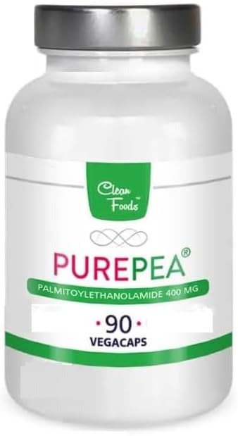 Pure Pea 90 vegetable capsules Palmitoylethanolamid 400mg Clean Foods PEA 400mg high dosage