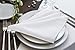 Utopia Home [24 Pack, White] Cloth Napkins 17x17 Inches, 100% Polyester Hemmed Edges, Washable and Reusable Ideal for Parties, Weddings and Dinners
