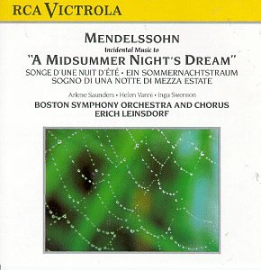 Midsummer Nights Dream [Audio CD] Mendelssohn; Leinsdorf and Bso