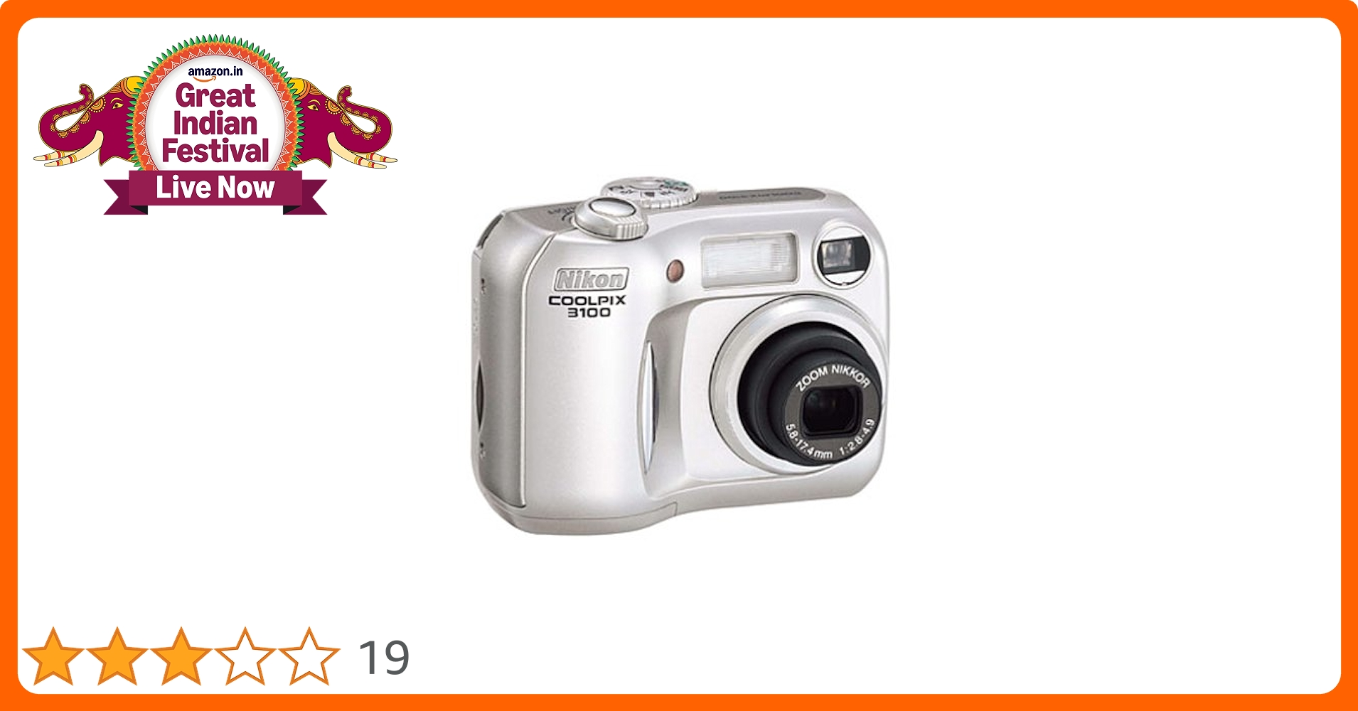 Nikon COOLPIX 3100 カメラ Amazon | Nikon COOLPIX 3100 | Nikon | コンパクト