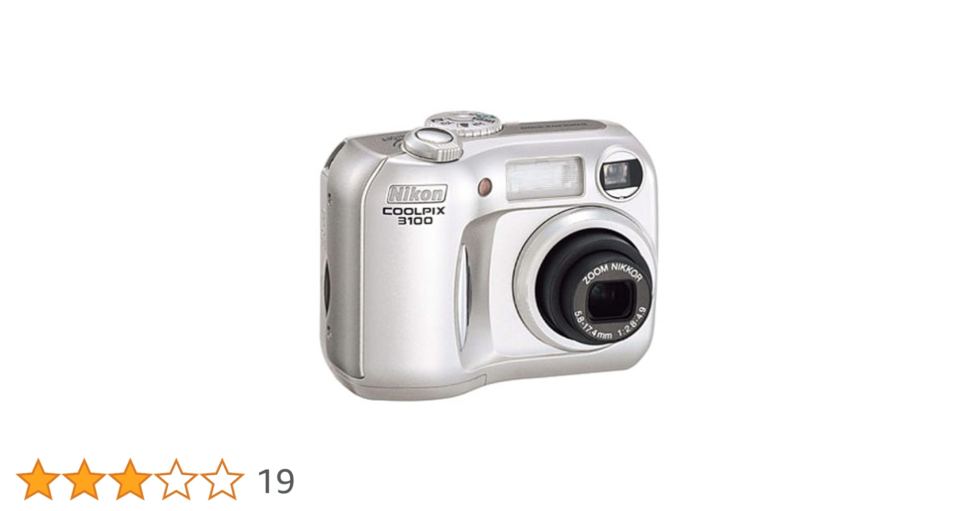 Nikon ニコン COOLPIX 3100 Y-154 Nikon Câmera digital Coolpix 3100 3MP com zoom óptico 3x | Amazon