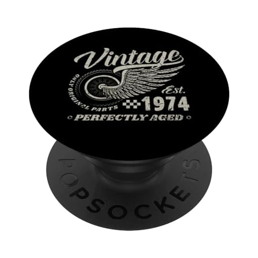 1974 Vintage Cumpleaños Retro Edición Limitada Hombres Mujer PopSockets PopGrip Intercambiable
