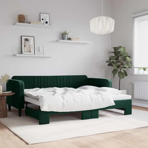 Emmtore Sofá Cama Nido Terciopelo Verde