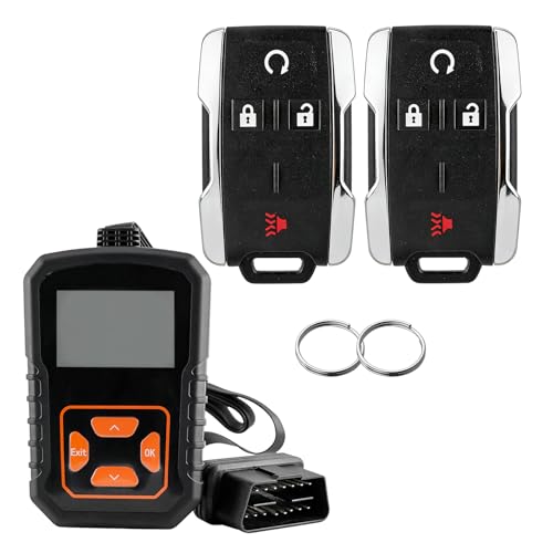 DIY Key Fob Kit Replacement for 2014 2015 2016 2017 2018 Chevy Silverado 1500 2500 3500 HD GMC Sierra 2015-2020 GMC Canyon Chevy Colorado Keyless Entry M3N-32337100 with Easy OBD Tool At Home