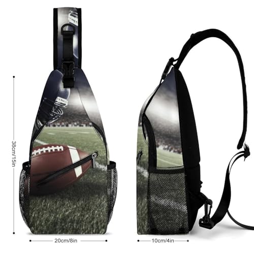 Mochila tipo sling deportiva blanca para senderismo casual miniatura 2