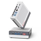 ACEMAGIC Retro Mini Gaming PC, AMD Ryzen AI 9 HX 370 (65W), 32GB DDR5 1TB NVMe SSD, Radeon 890M, AI NPU, USB4, WiFi 7, BT 5.4, Dual 2.5G LAN, Quad 4K Display für Profis, übertrifft R7 H 255