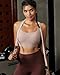 RUNNING GIRL High Impact Sports Bras for Women, Molded Cup Beige Sports Bra Workout Bras for Women High Support Racerback(WX3046 Nude M)