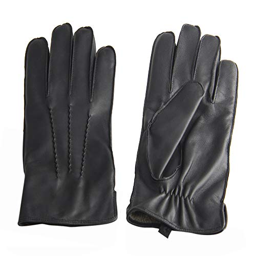 本革手袋 メンズ スマホ 羊革 タッチパネル対応 スマホ手袋 防寒 スマホ対応 ビジネス 革手袋 男性用 アウトドア プレゼント 高級 レザー グローブ 暖かい 冬 黒