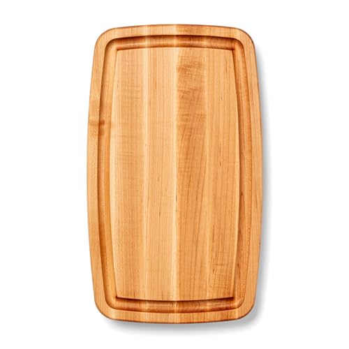 Comparison: John Boos Best Cutting Board 9 John Boos CB Series Rectangular Wooden Maple Cutting Board 18”x10.5” – 1.5” Thick, 8-lb Reversible Butcher Block with Rounded Edges, Juice Groove, Edge-Grain & Finger Grips – Made in the USA